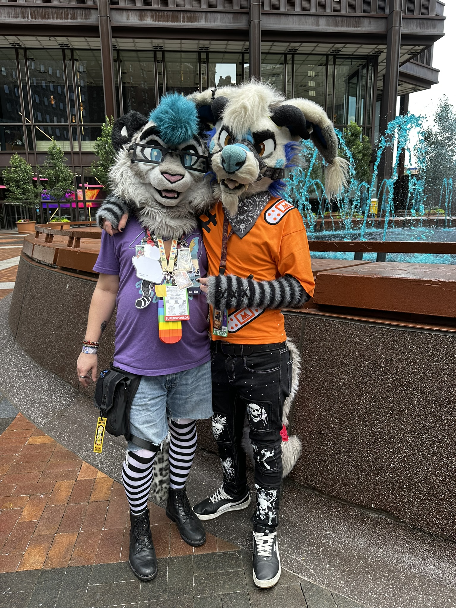 Frostbyte with a friend at Anthrocon