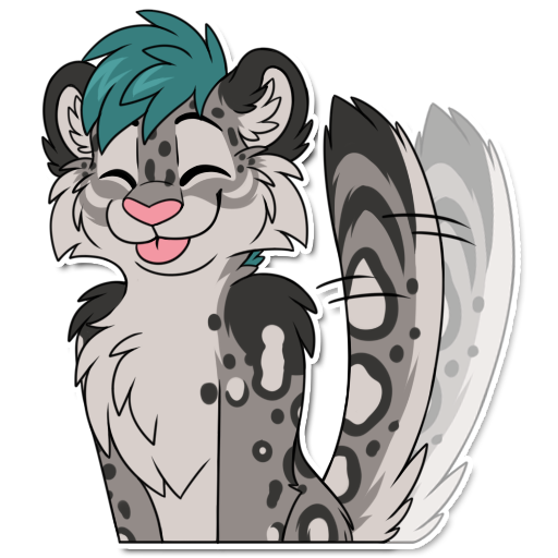 Happy Frostbyte Snep sticker illustration