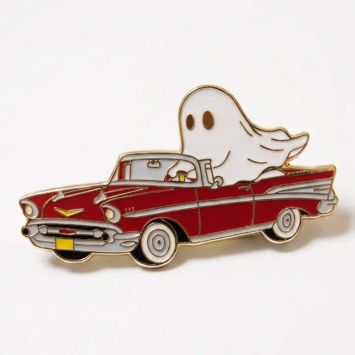 Joyride Ghost enamel pin