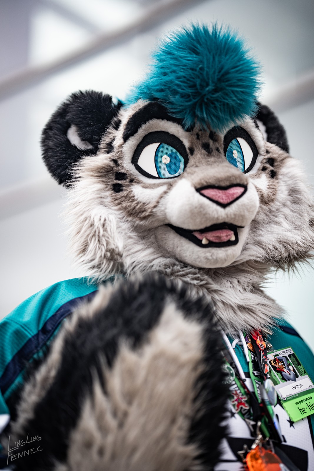 Frostbyte Snep close-up portrait